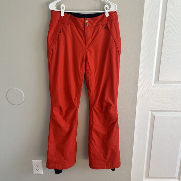 Columbia Insulated Ski Pants Omni Heat Omni Tech Orange Women M - Picture 6 of 6
